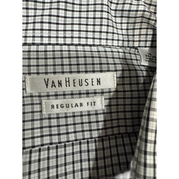 Van Heusen Checked Multicolor Shirt Size 18 34/35 Wrinkle Free Regular Fit NWT - Picture 2 of 15